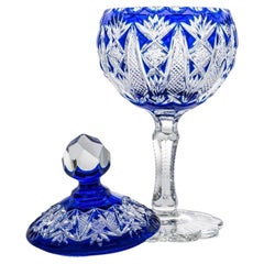 Cristallerie d'árt Jar, Cobalt Blue Crystal, France