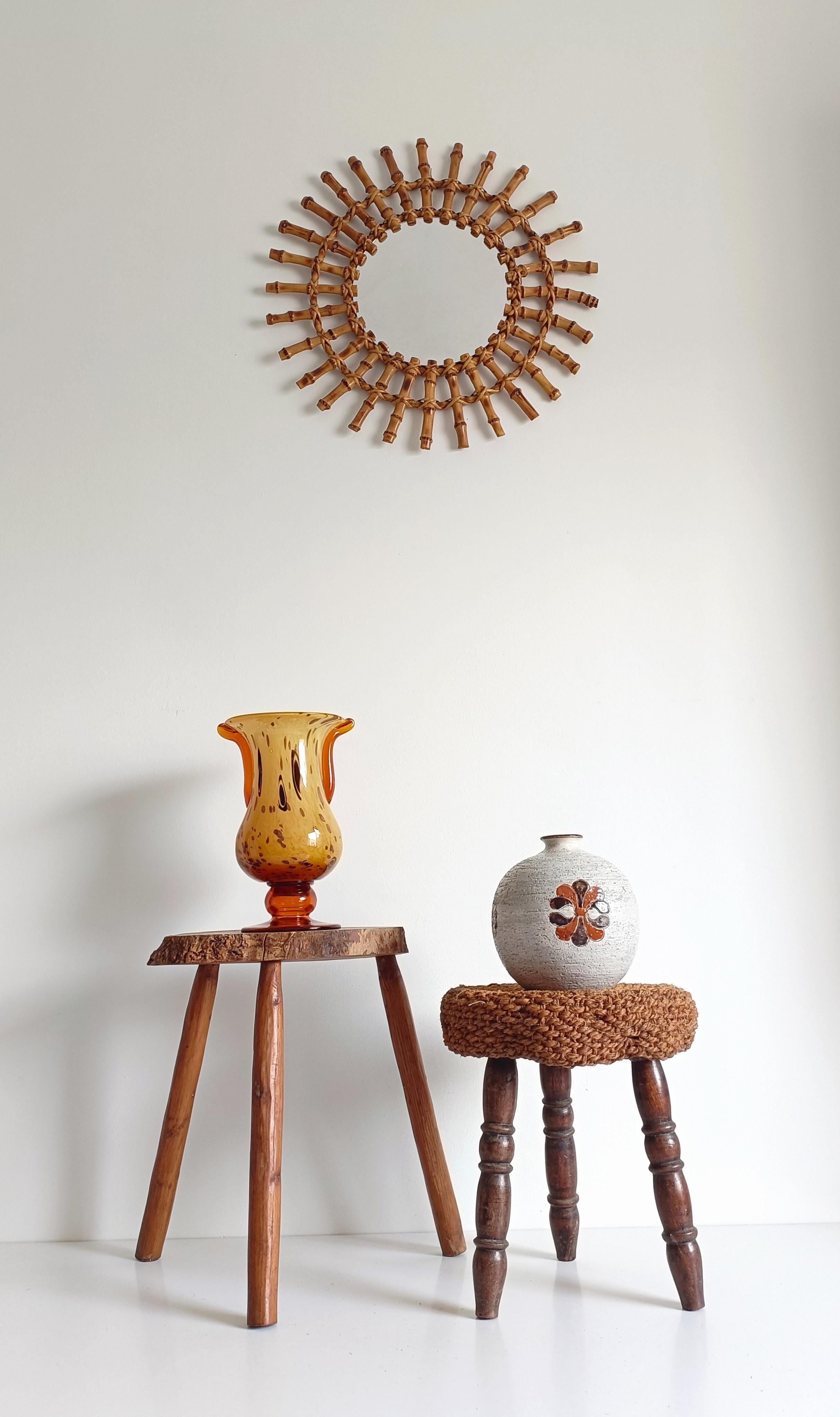 Cristallerie de Clichy Art Nouveau Vaso in vetro opalino con inclusioni di avventurina in vendita 2