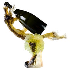 Cristallerie Royale de Champagne, Sculptural Vine Bottle Holder, Ltd. Edition