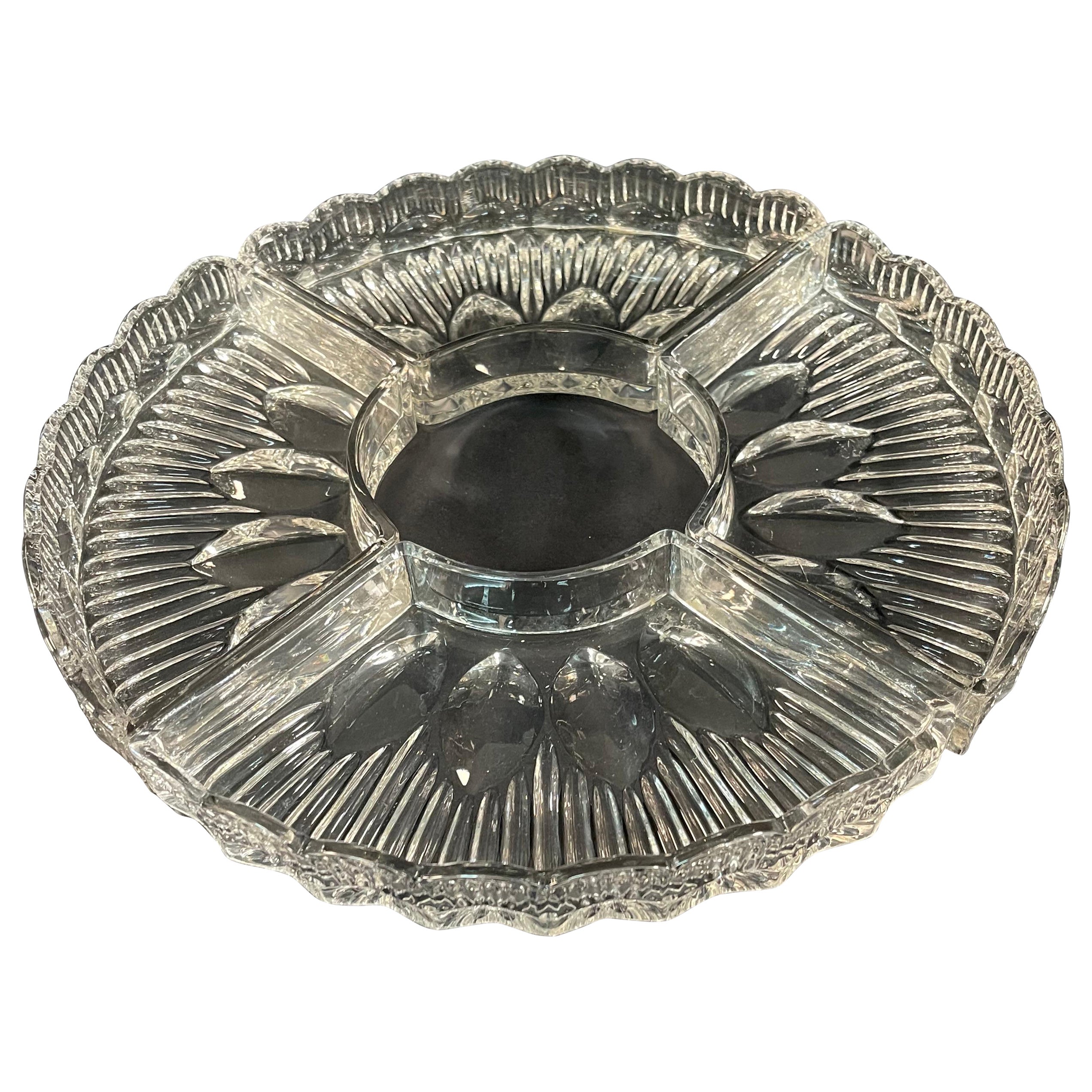 Cristalleries De Baccarat Credited Mid-Century Crystal Centerpiece