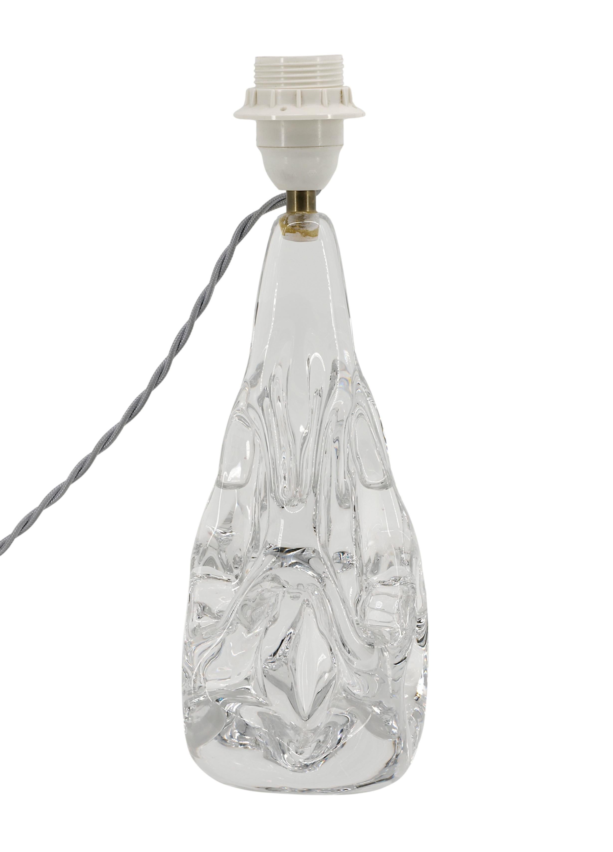 Lampada in cristallo di metà secolo Schneider, anni '50 in vendita 3
