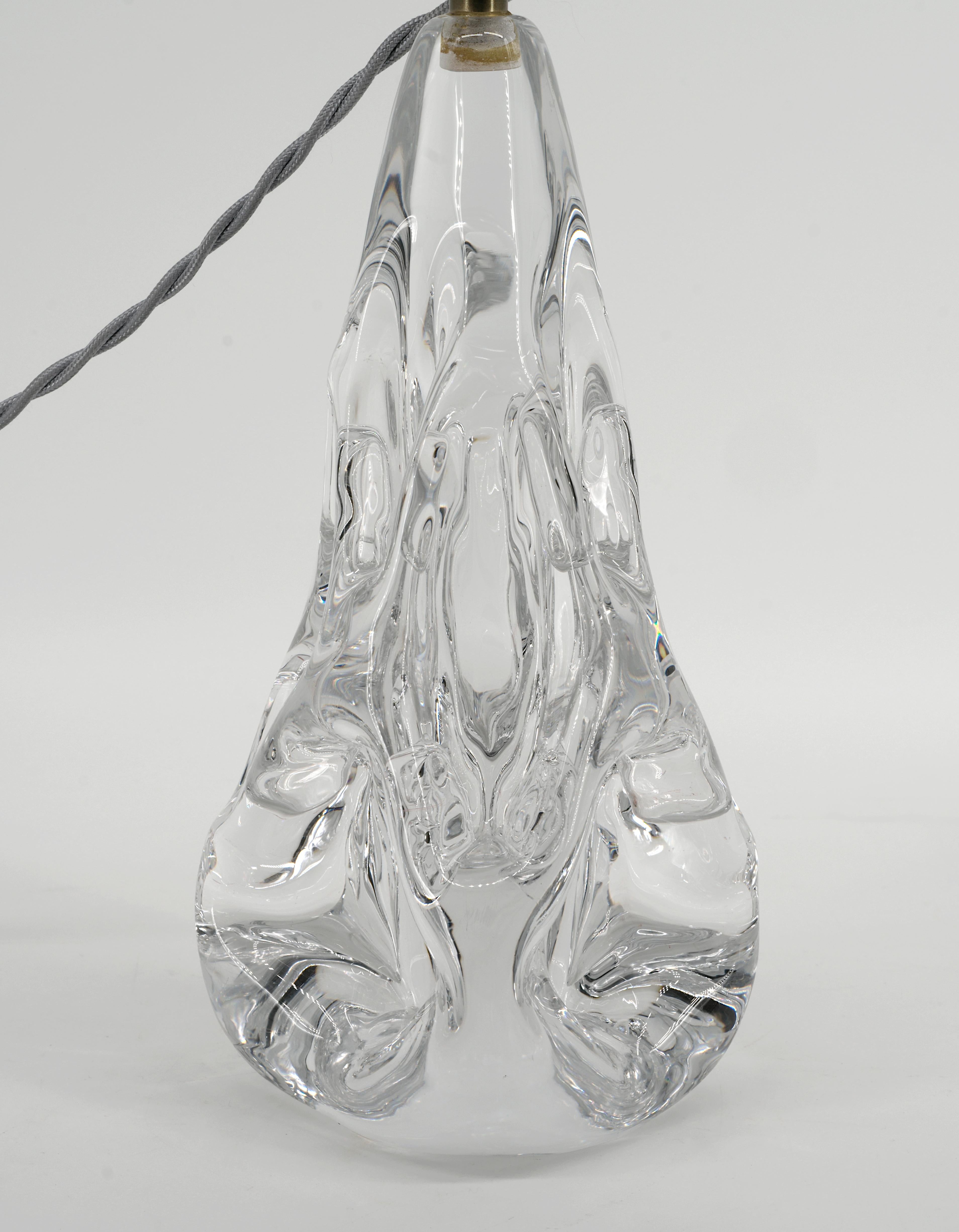 Mid-Century moderno Lampada in cristallo di metà secolo Schneider, anni '50 in vendita