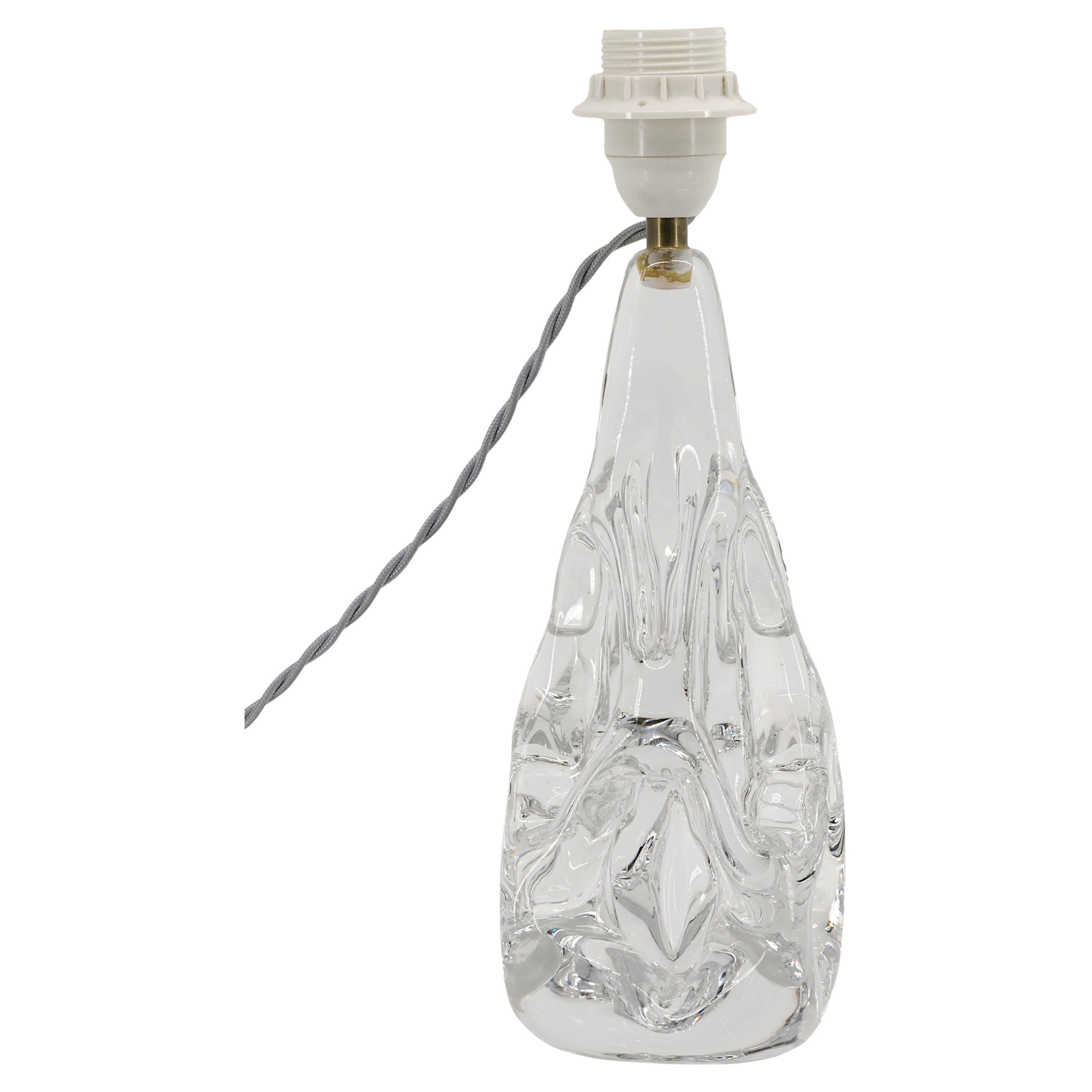 Cristalleries Schneider Midcentury Crystal Lamp, 1950s