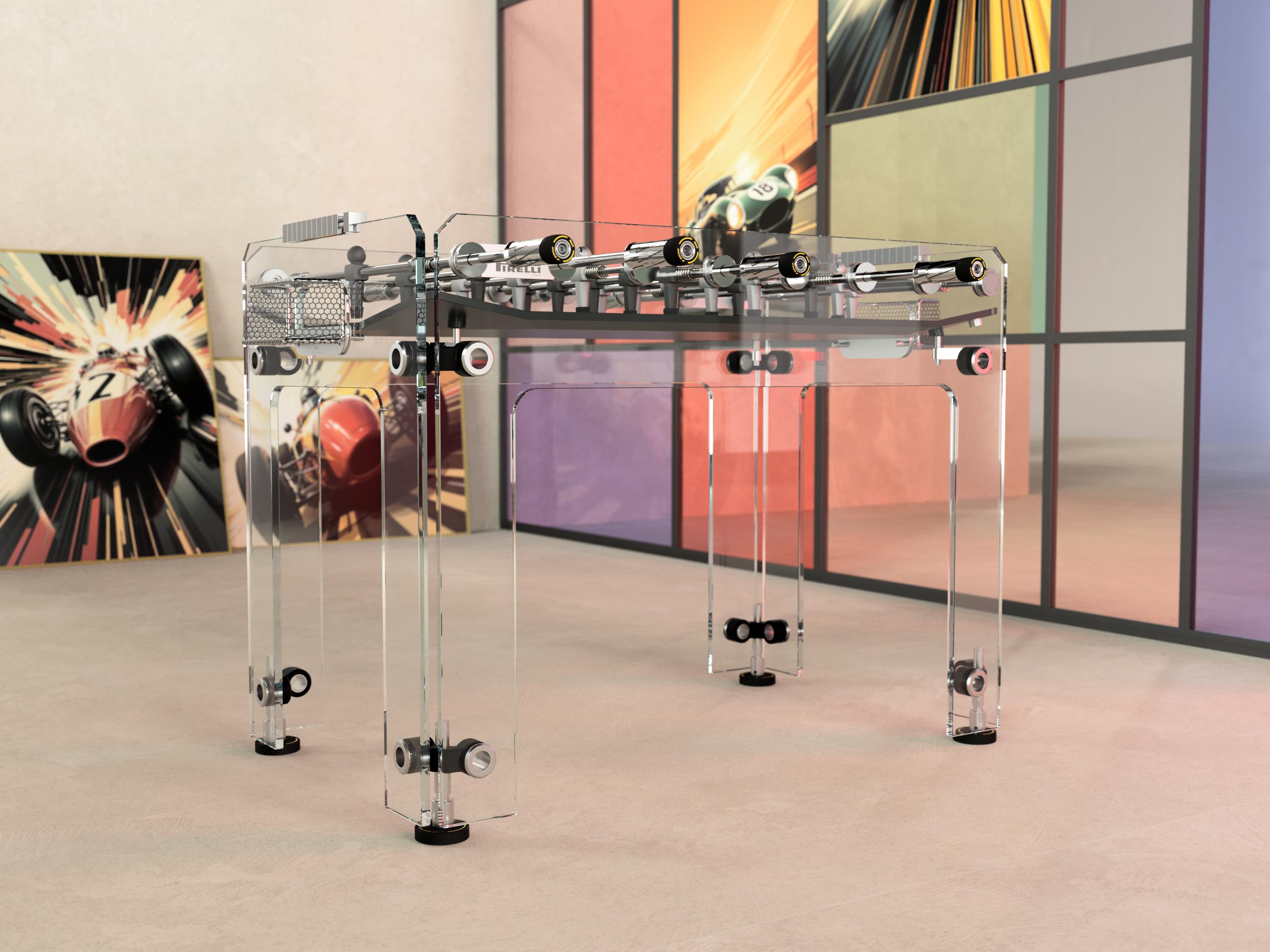 Cristallino for Pirelli Limited Edition Foosball Table by Teckell For Sale 10