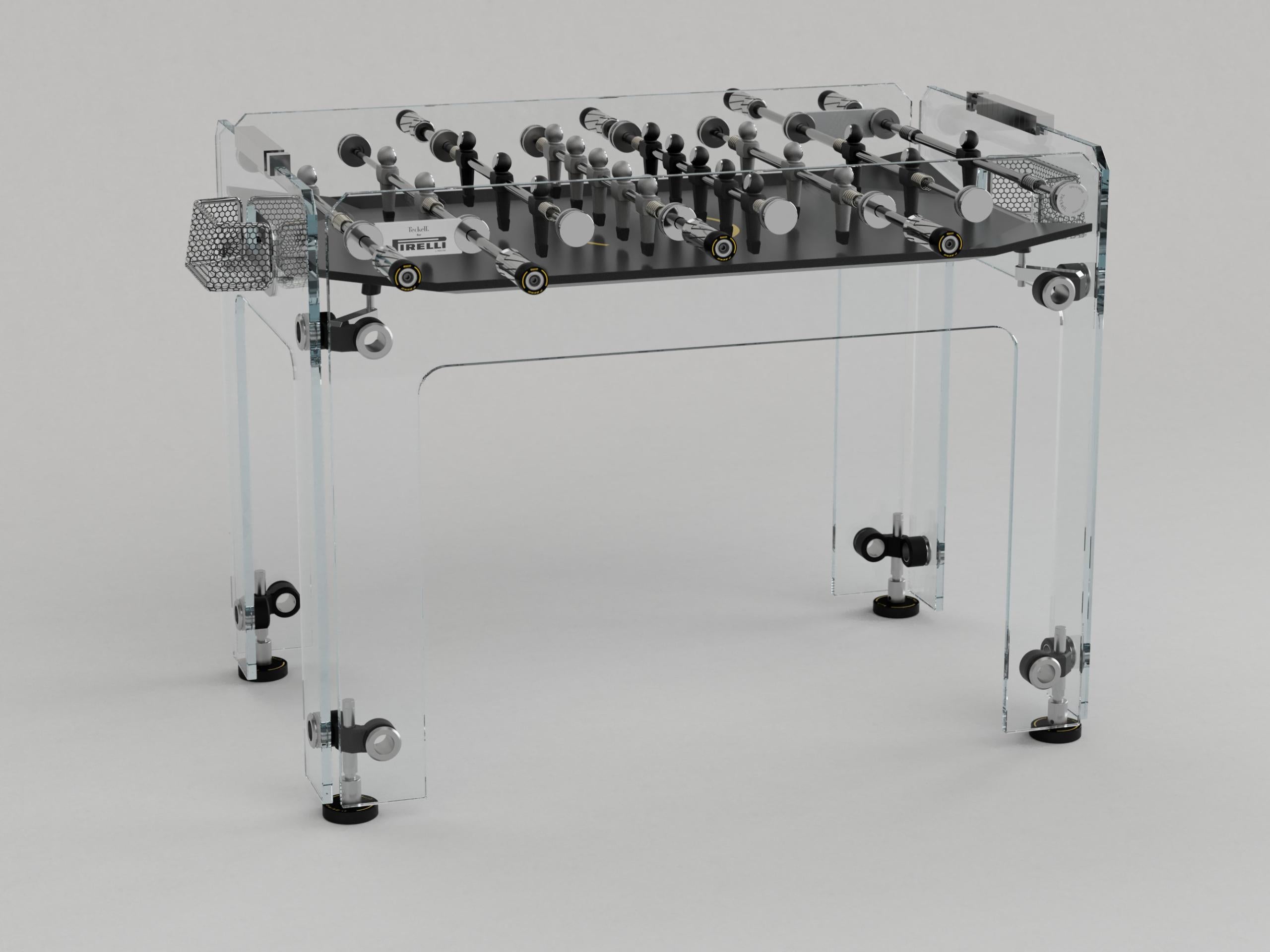 Italian Cristallino for Pirelli Limited Edition Foosball Table by Teckell For Sale