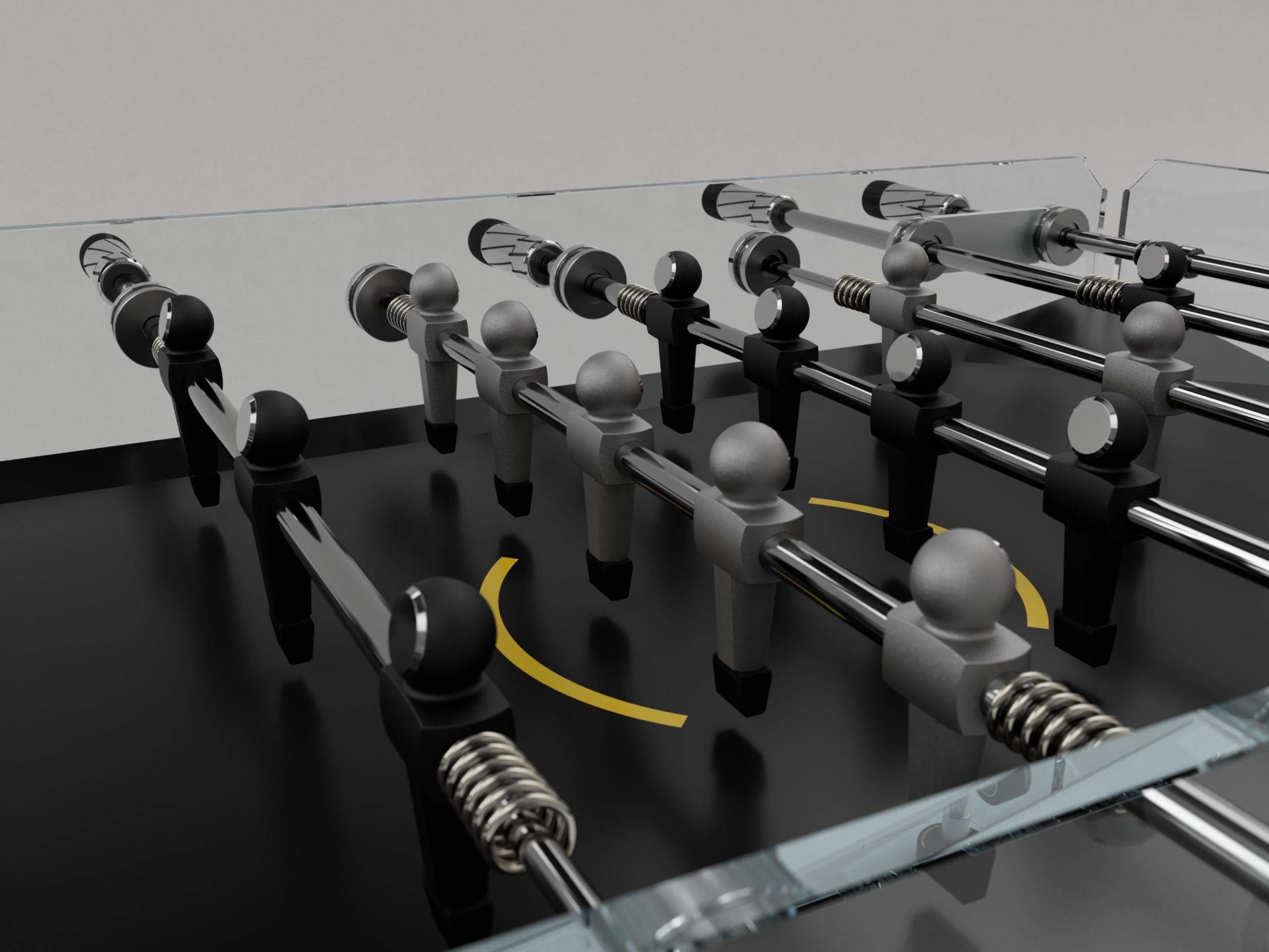 Contemporary Cristallino for Pirelli Limited Edition Foosball Table by Teckell For Sale
