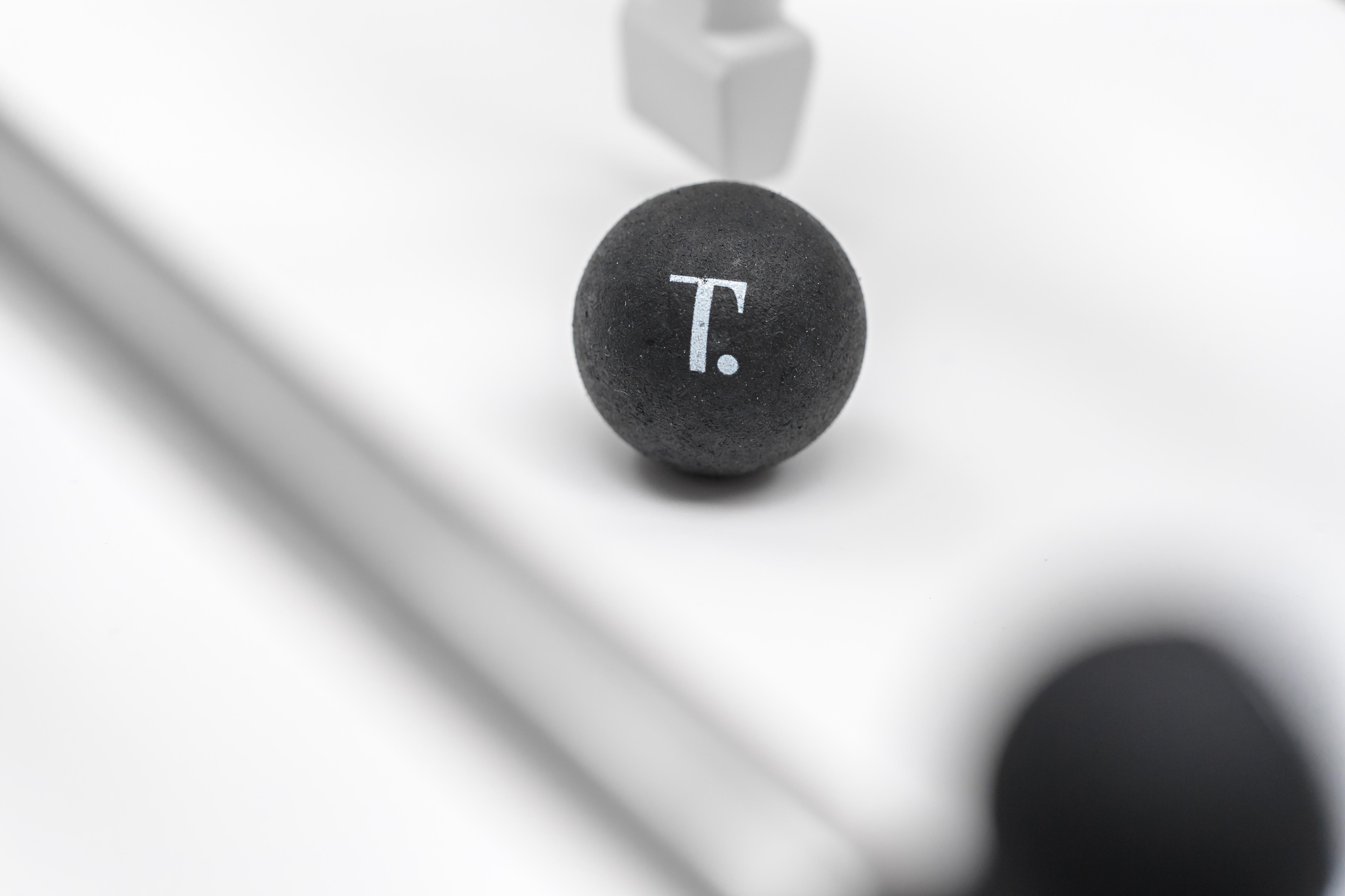 Cristallino Fuoriclasse Foosball Table with White Corian by Teckell For Sale 7