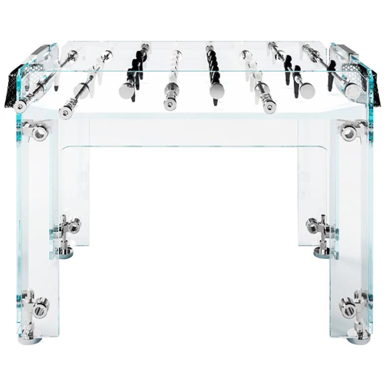 Cristallino Outdoor Edition Foosball Table with White Corian by Teckell