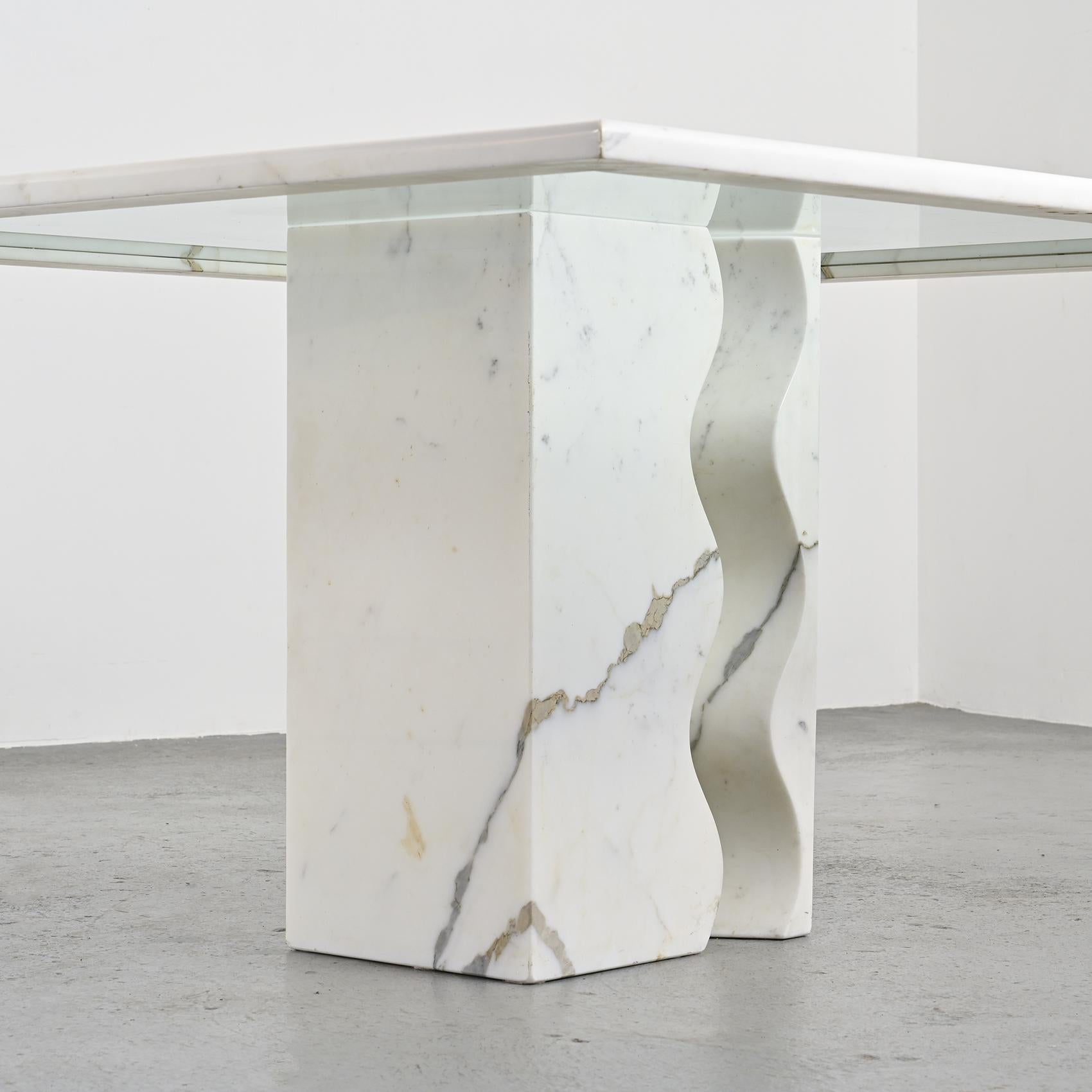 20ième siècle Table de salle à manger Cristallo par Egidio Di Rosa & Pier Alessandro Giusti, Ultima Edizi en vente