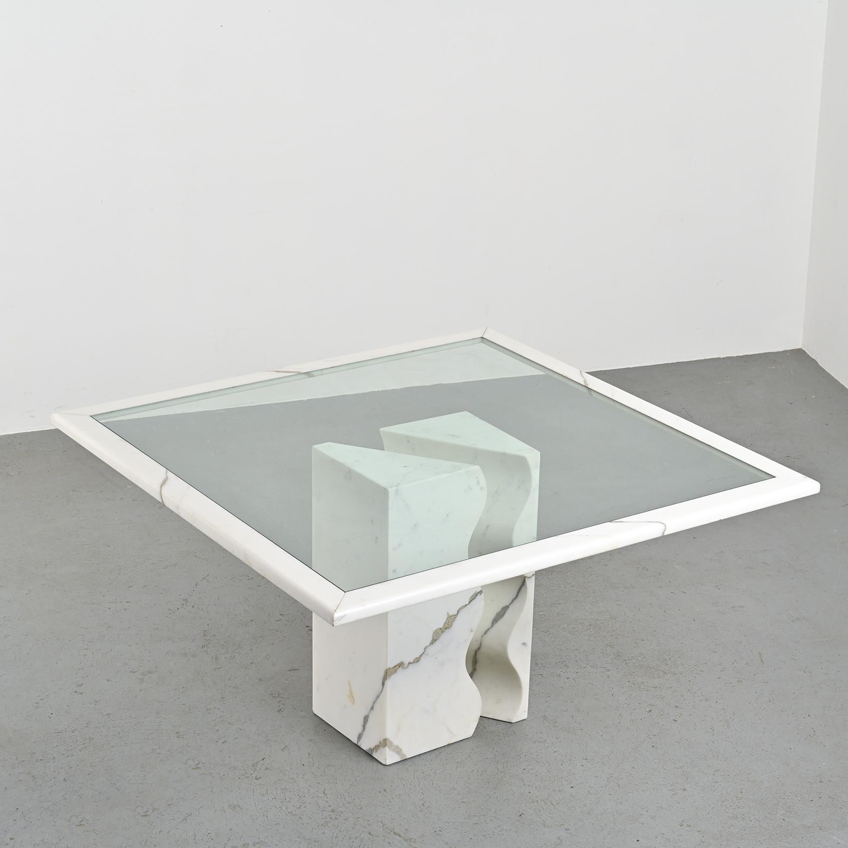 Verre Table de salle à manger Cristallo par Egidio Di Rosa & Pier Alessandro Giusti, Ultima Edizi en vente