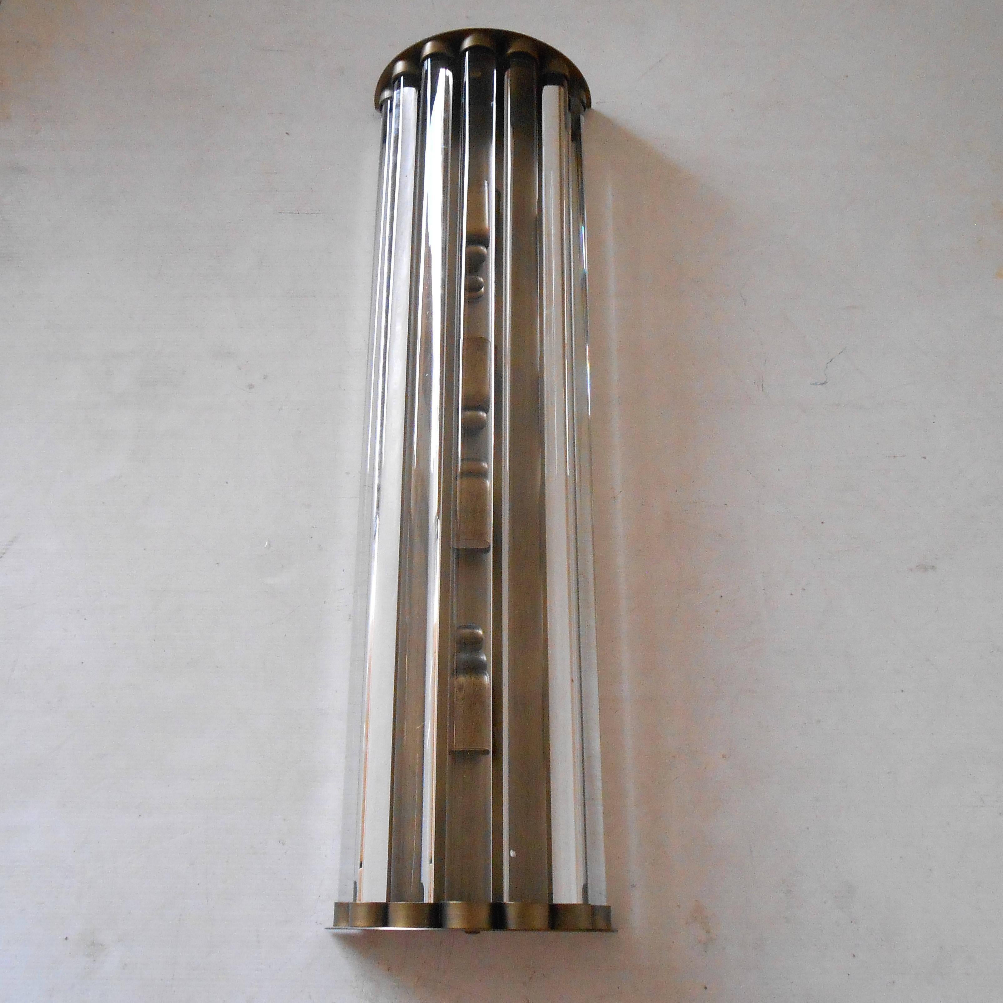 Italian Cristallo Sconce / Flush Mount by Fabio Ltd For Sale