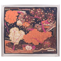 Cristian Dior Silk Scarf Framed