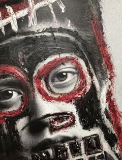 Bruno Mars, Portrait intervened by the artists