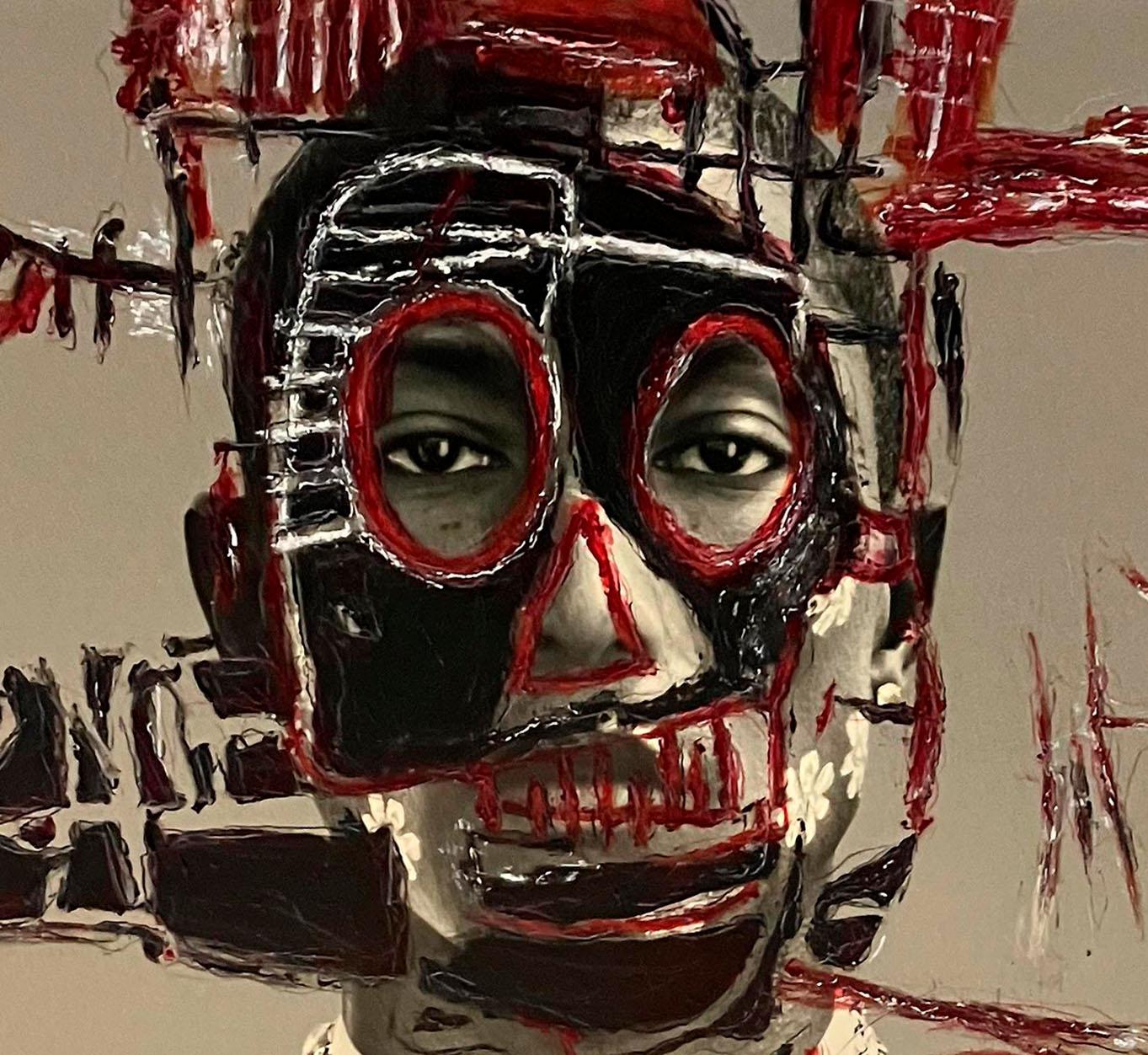 This artwork was created by the artistic duo Hunter & Gatti (2010–2023). These works are part of the archive managed and exhibited by Cristian Hunter.
The artist's technique consists of the use of two prints, the first print is the original