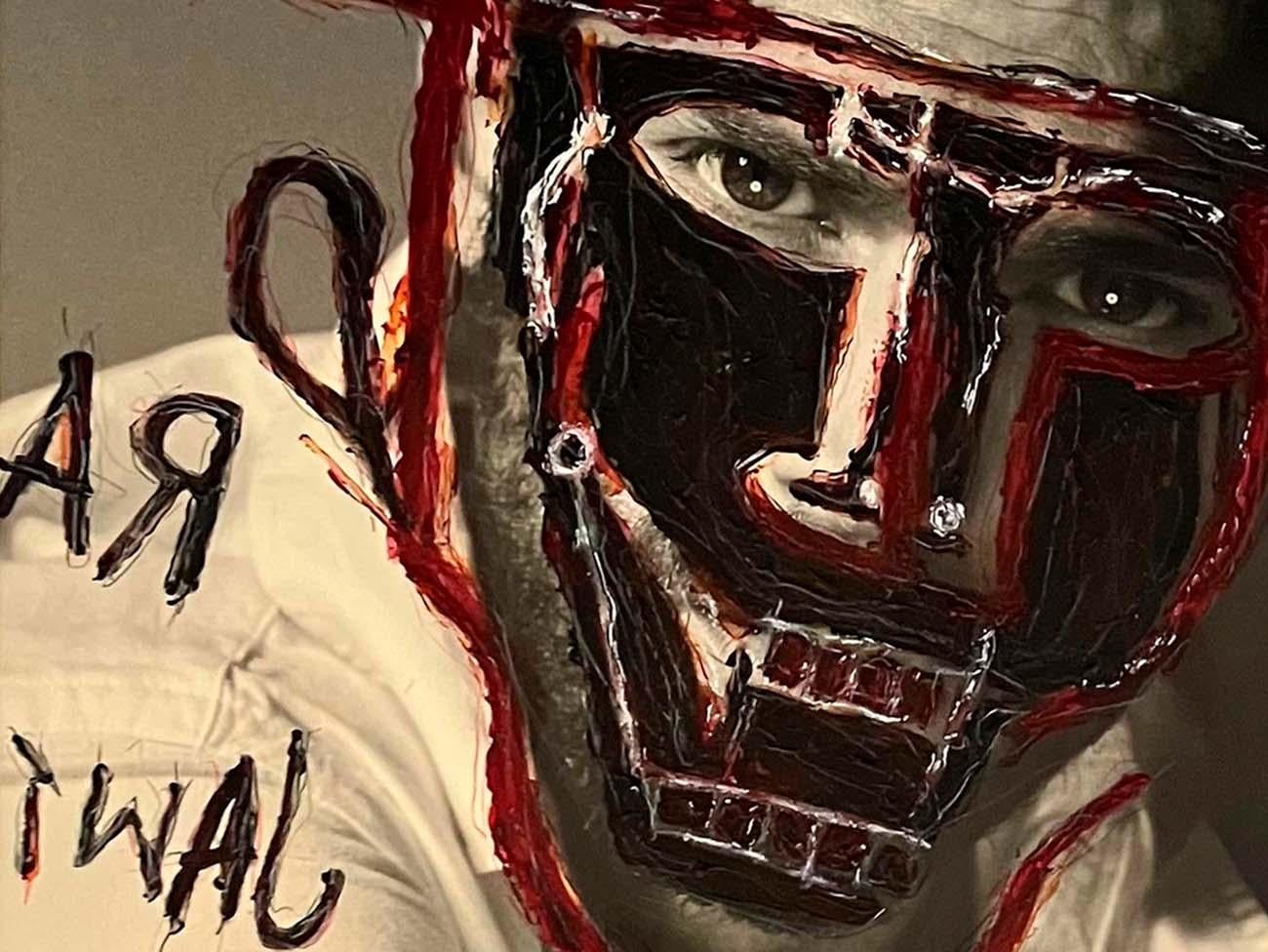 Jamie Dornan and David Gandy, Diptych. Intervened by the artists. For Sale 6