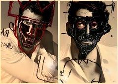 Jamie Dornan et David Gandy, Diptych Intervené par les artistes.