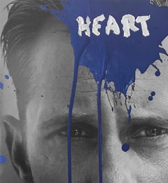 Heart - Alexander Skarsgard Portrait. Photograph intervened by the artists.