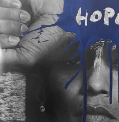 Hope - Pharrell Williams. Photograph intervened by the artists.