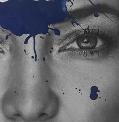 Soul - Kate Hudson. Portrait Intervened by the artists. From the Blue series