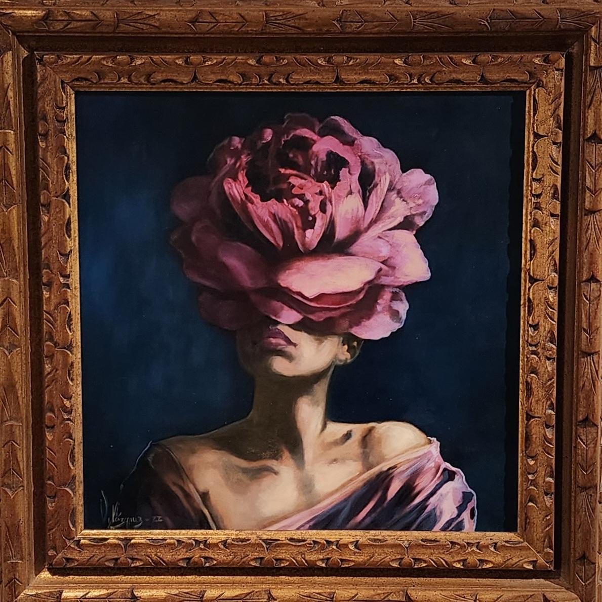 BESAME (KISS ME)  Oil on Canvas  Realism  Cuban Art  Emerging Artist  Framed For Sale 6