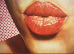 BESAME (KISS ME)  Oil on Canvas  Realism  Cuban Art  Emerging Artist  Framed