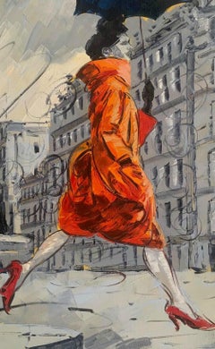 Coco in Paris  . Impressionism Style, Cuban artist