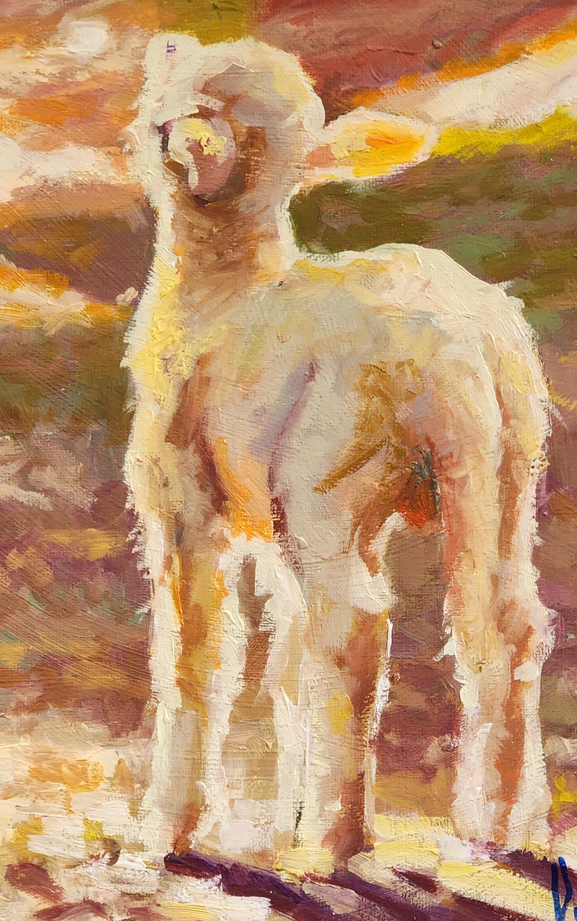 Le immagini possono essere viste meglio su un dispositivo mobile. SPEDIZIONE GRATUITA. Dimensioni incorniciate 15 x 15
Fuzzy è un nuovo dipinto di pecora Manchega di Cristian Mesa Velazquez. Fuzzy è un dipinto a olio su lino ed è stato completato