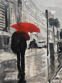 Le strade di Barcellona 2 Impressionismo Artista cubano Olio su tela Spagna 24x24