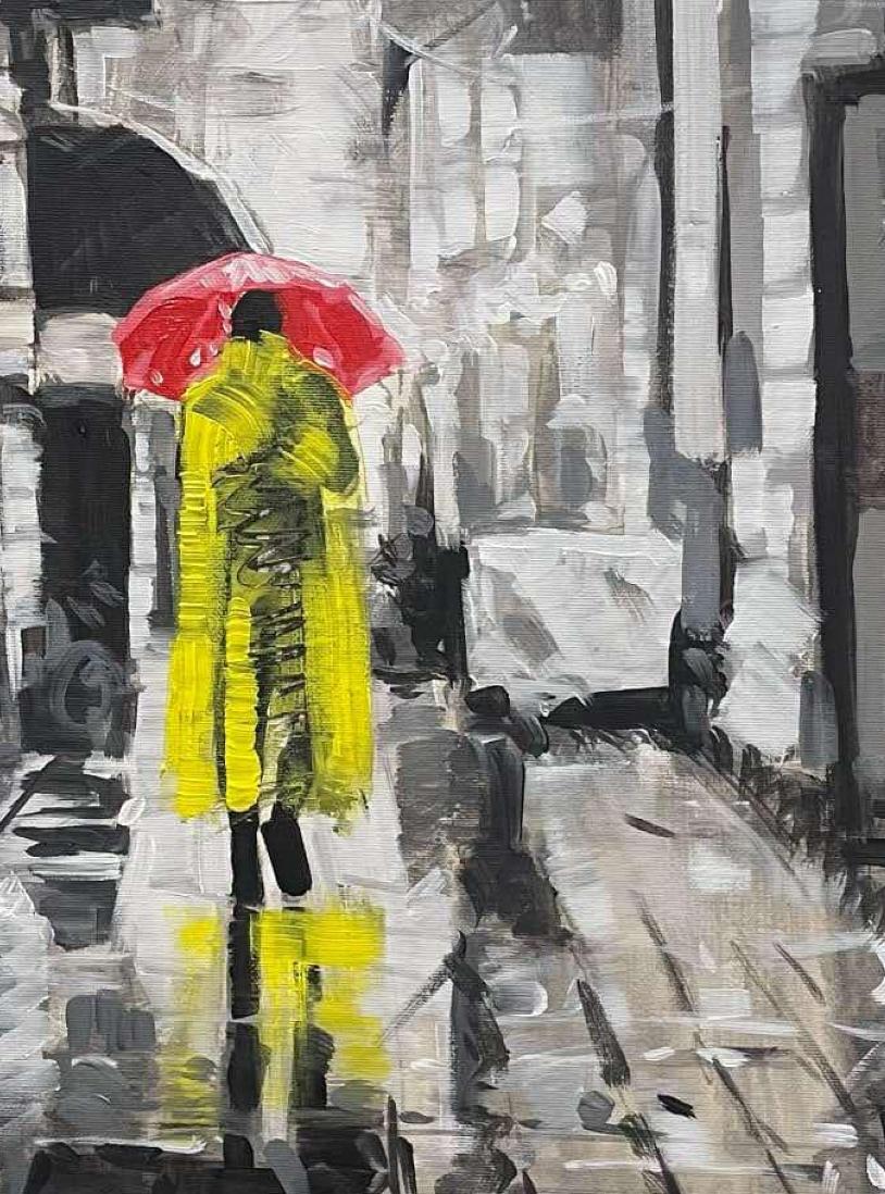 APPENA ARRIVATO Gennaio 2025
Le strade di Barcellona 4 Impressionismo Artista cubano Olio su tela Spagna  20