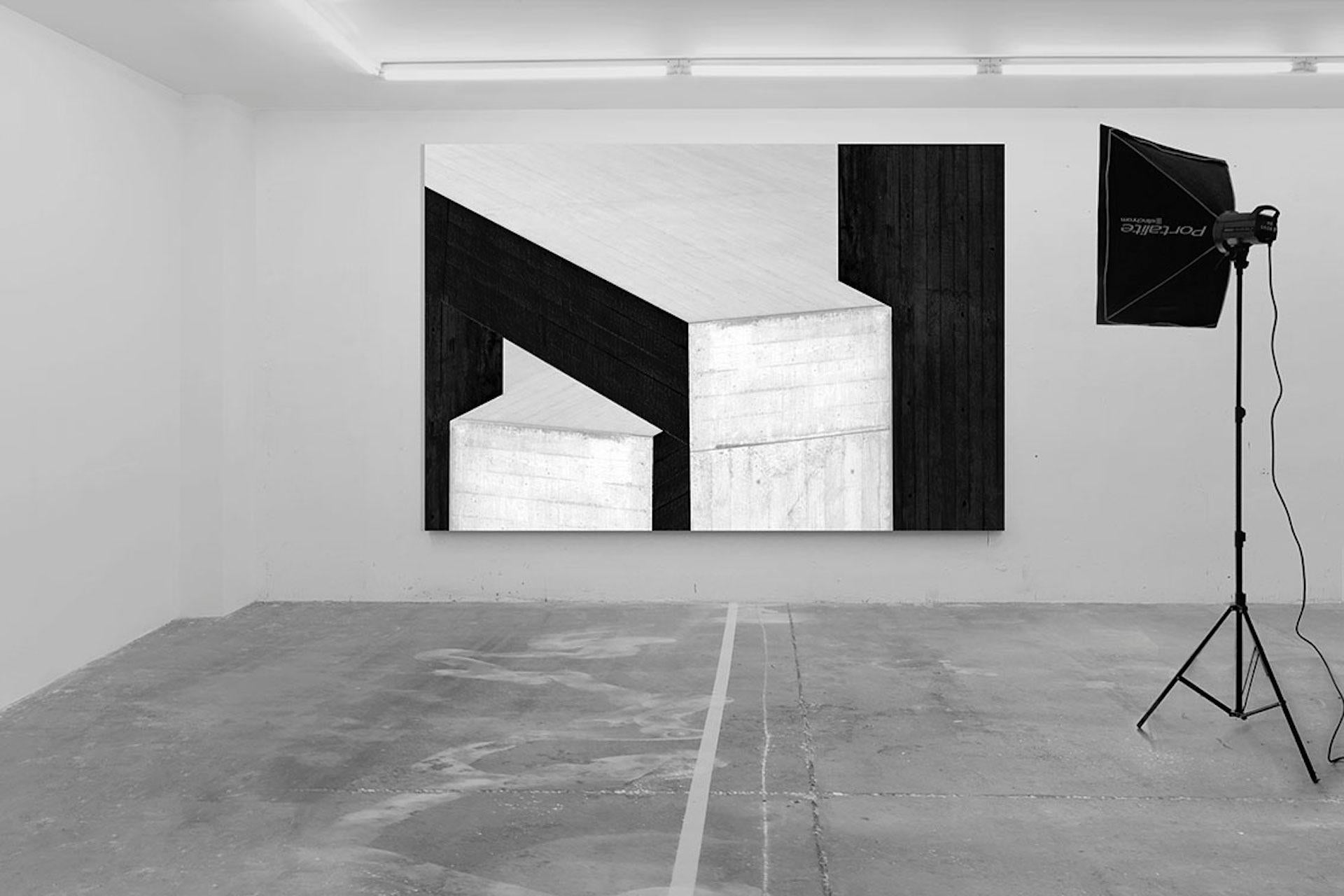 Cristian Stefanescu, Monochrome #02, zeitgenössische schwarz-weiße Statement-Kunst im Angebot 4