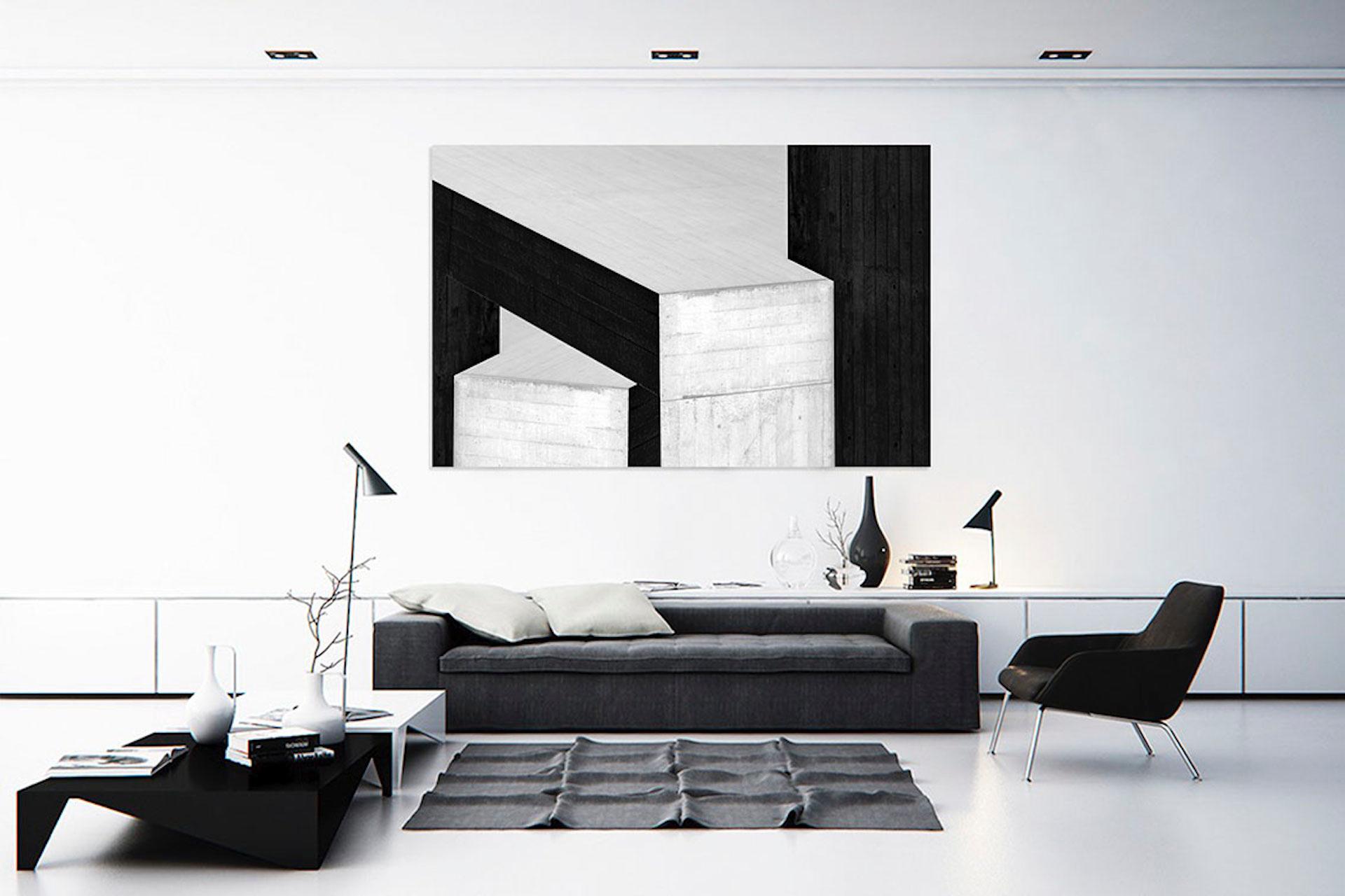 Cristian Stefanescu, Monochrome #02, zeitgenössische schwarz-weiße Statement-Kunst im Angebot 5