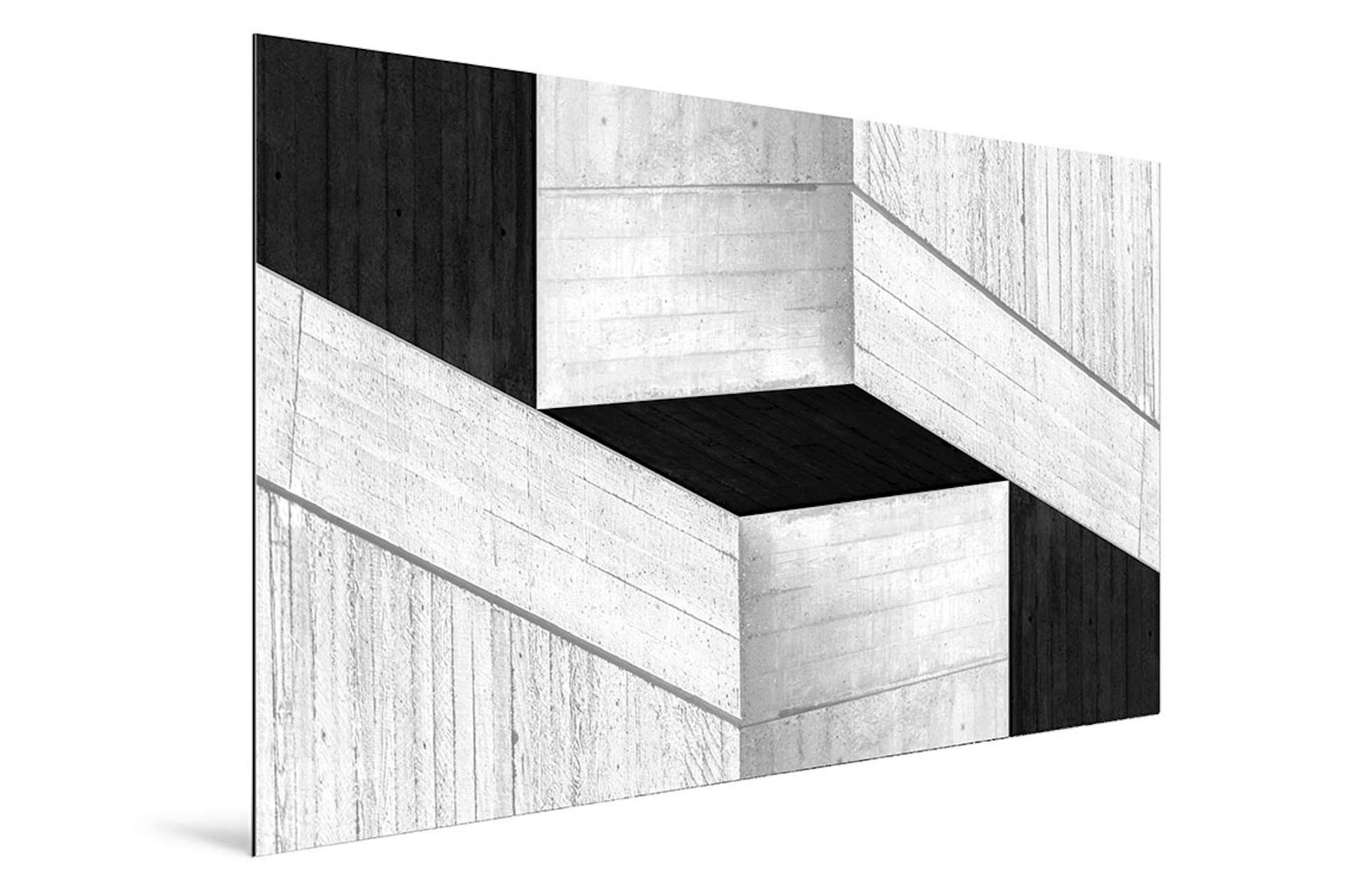 Monochromatic #03, Black + White Contemporary Minimalist Art, Brutalist Art - Gray Abstract Photograph by Cristian Stefanescu