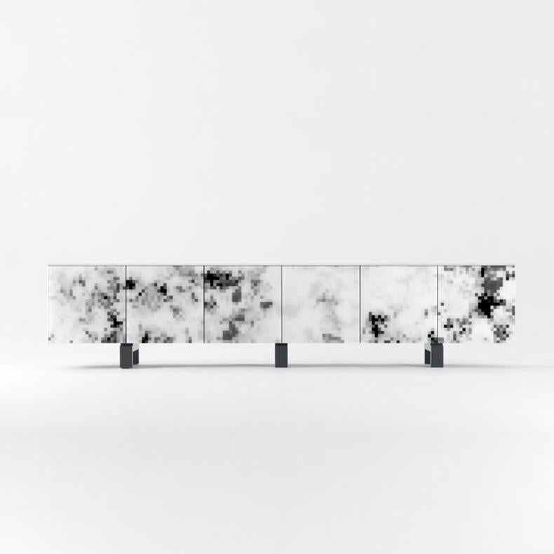 Modern Cristian Zuzunaga Cabinet 'Dreams' Printed Glass by BD Barcelona