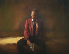 Prigione senza sbarre II (Autoritratto) – Olio contemporaneo in stile realista psicologico