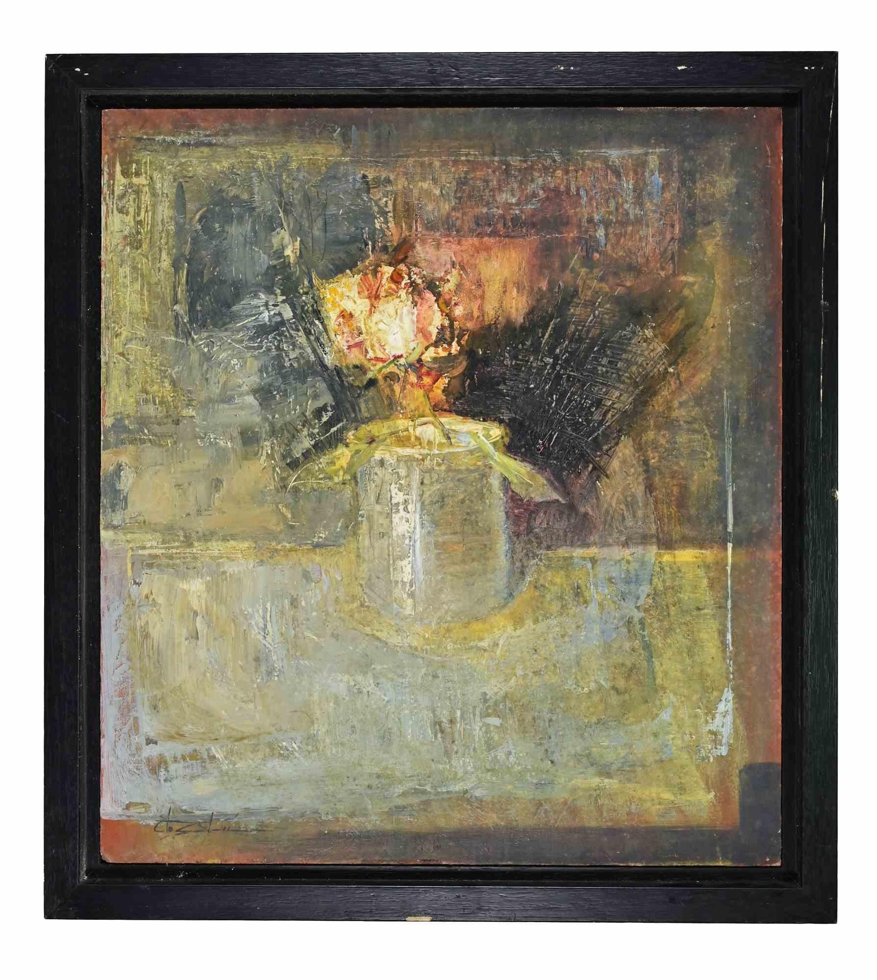 Still Life - Oil Paint by Cristiano Guitarrini - 2000s For Sale 1