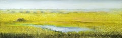 "Doñana en primavera". Contemporain, réalisme, figuratif, huile, paysage