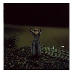 By the Pond - Contemporary, Polaroid, Photograph, Figurative, Woman, 21st Centur