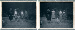 Four Sisters and a Brother - diptych - Contemporary, Polaroid, Childhood