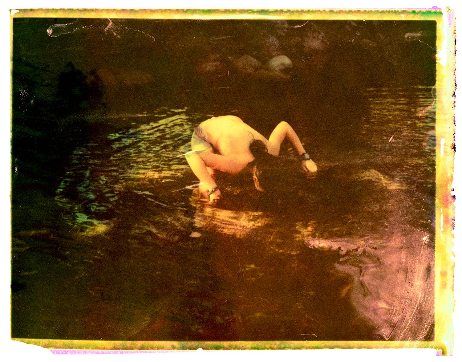 Cristina Fontsare Figurative Photograph - Gabriela at Eleven - Contemporary, Polaroid, Childhood