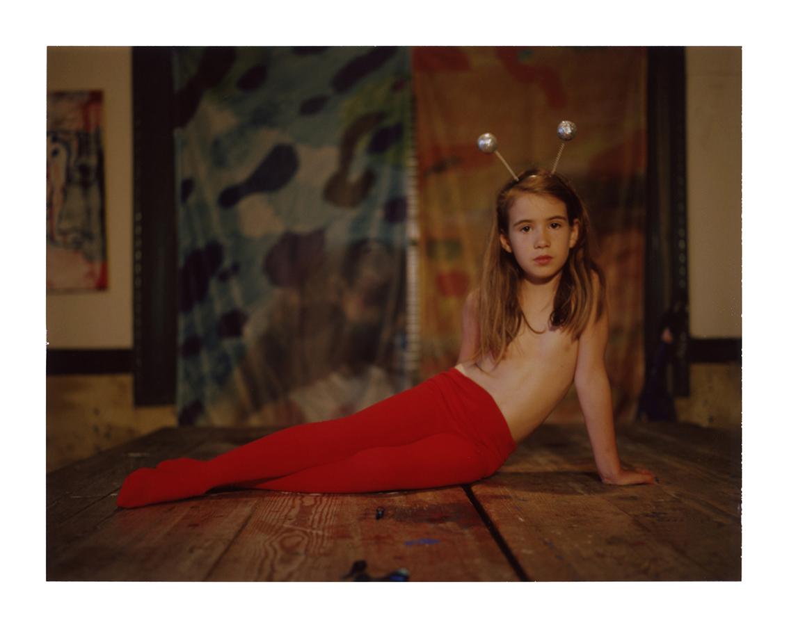 Cristina Fontsare Portrait Photograph - Little red Ant - Contemporary, Polaroid, Photograph, Childhood. 21st Century