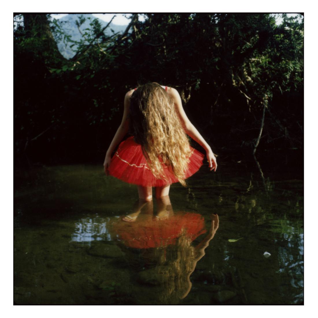 Cristina Fontsare Color Photograph - Low Water - Contemporary, Polaroid, Photograph, Childhood. 21st Century