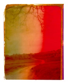 Red Green Pathway - Contemporary, Polaroid, Photograph, Childhood, abstract