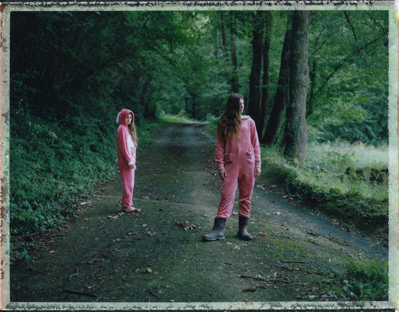 Cristina Fontsare Figurative Photograph - Two Rabbits - Contemporary, Polaroid, Photograph, Youth, 21st Century, Color