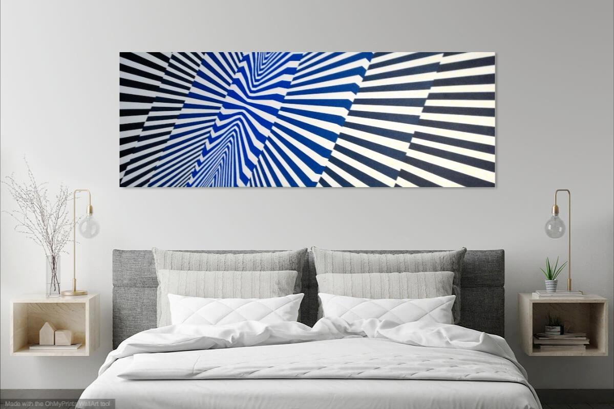 acrylic painting abstract geometric