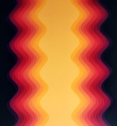 'Orange Gradient' Abstract Kinetic Painting