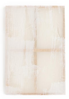 UNTITLED 0.8 – wax on linen, natural materials, ecologies, minimal/abstract scre