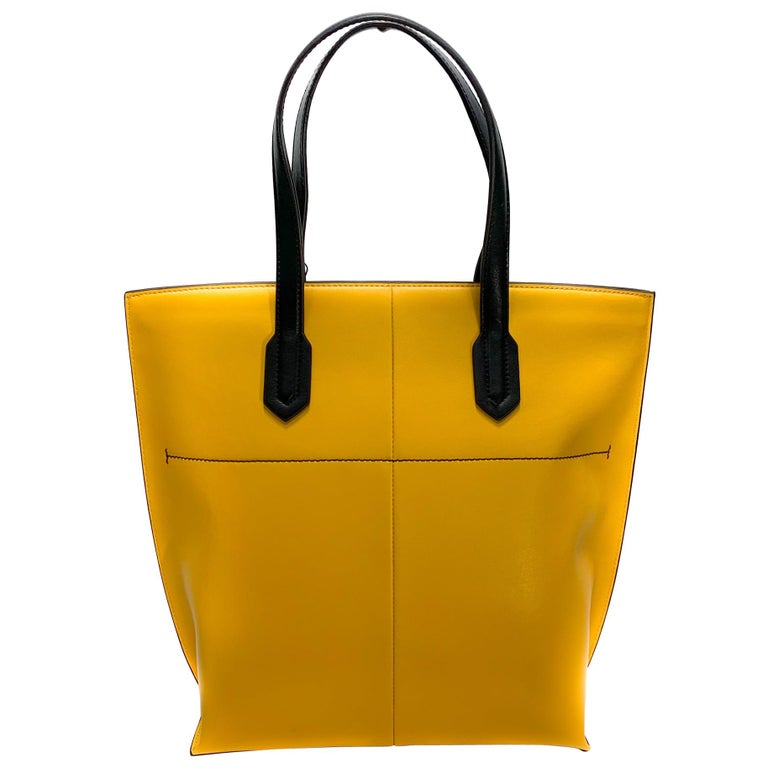 Cristina Sabatini Mallory Tote Handbag in Sunshine Yellow For Sale at ...