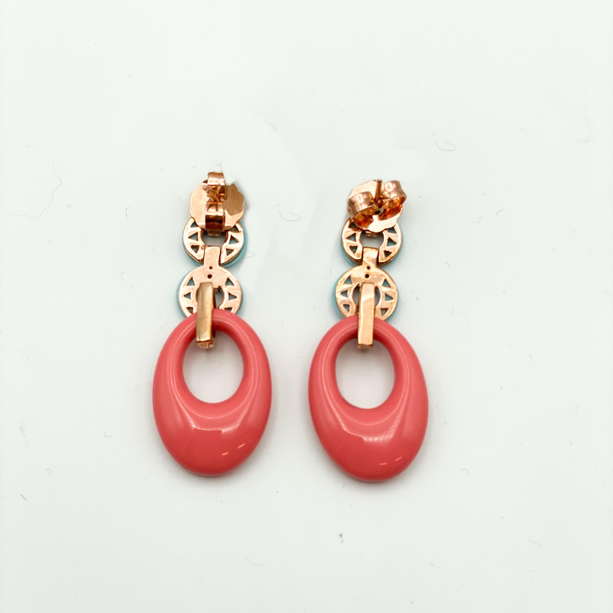 Cristina Sabatini Rose Gold Earring  In New Condition In Carlsbad, CA