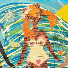 'Kitties at the Beach', Cristina Sayers, Contemporary California Artist