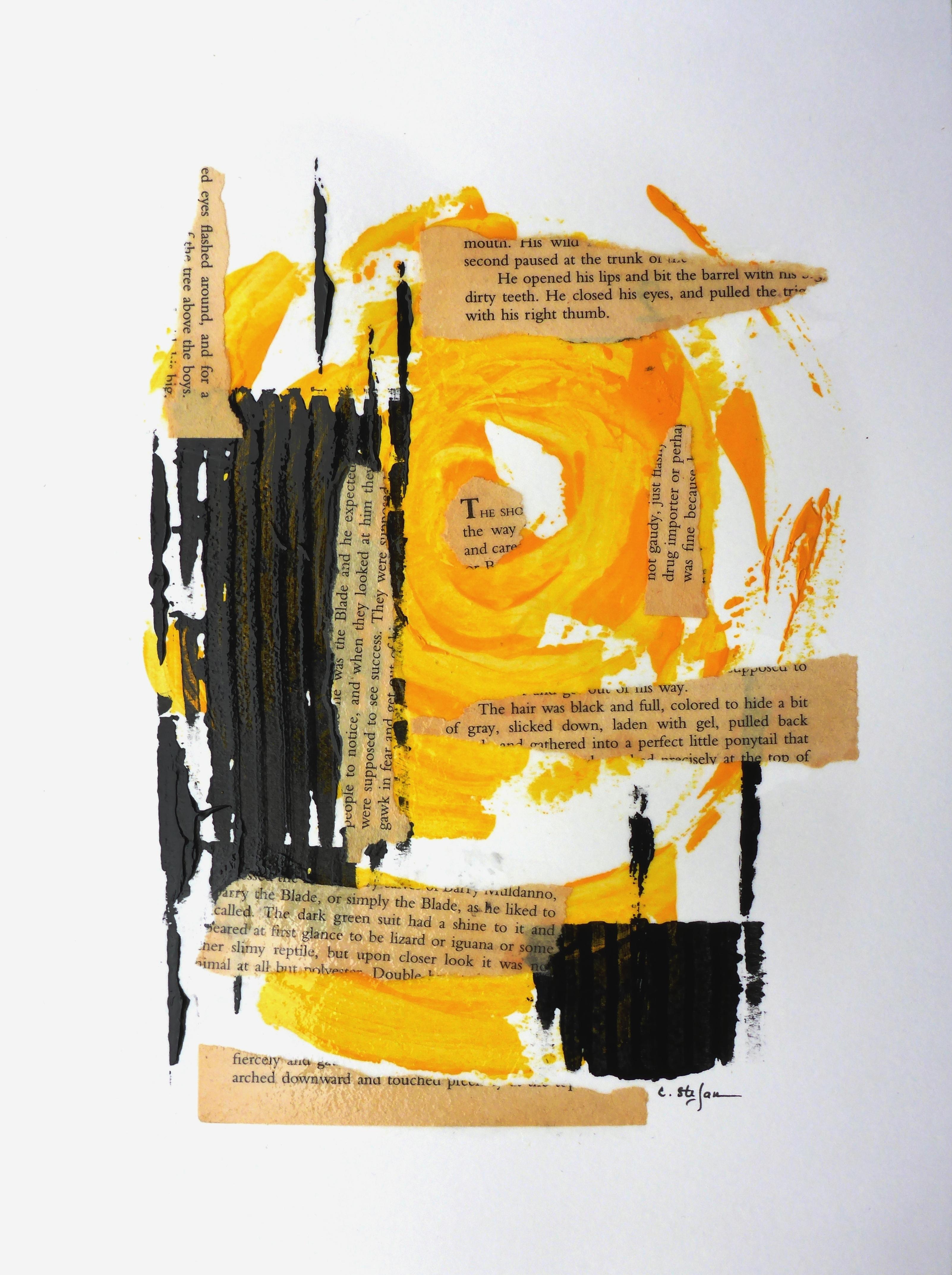 Tutto intorno al luogo, Tecnica mista su carta - Mixed Media Art di Cristina Stefan